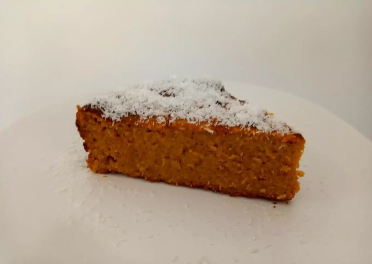 Torta de boniato y coco sin gluten