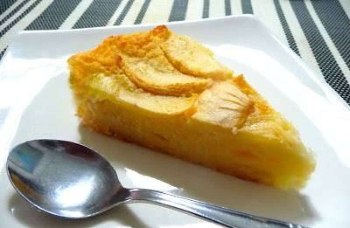 Tarta de manzana light tipo pudin