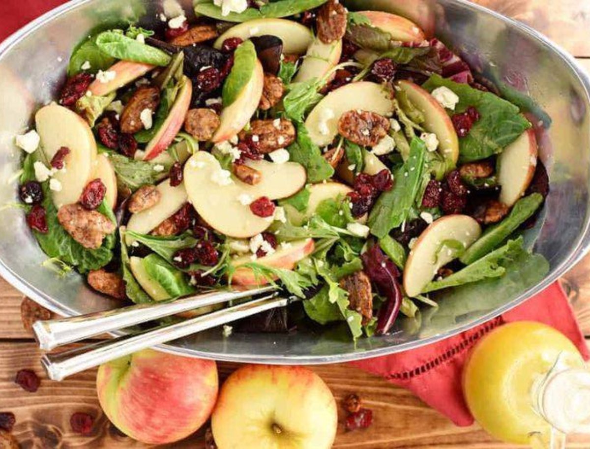 Ensalada navideña de manzana