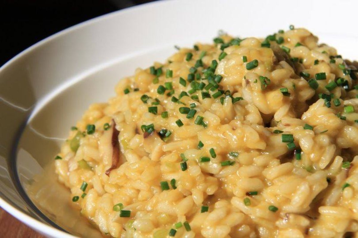 Risotto de arroz integral con puerro