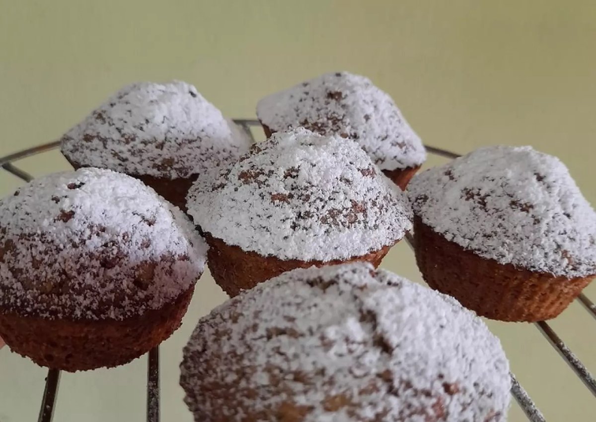 Cupcakes fáciles de avena harina integral y coco