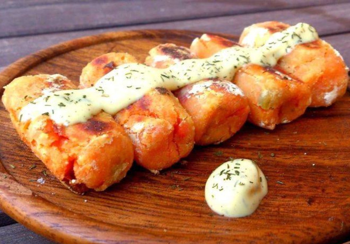 Croquetas de batata sin glutenpara 25-30 unidades