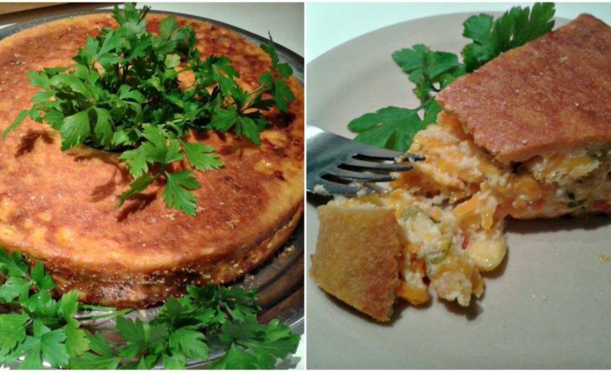 BUDÍN DE VEGETALES Y RICOTA