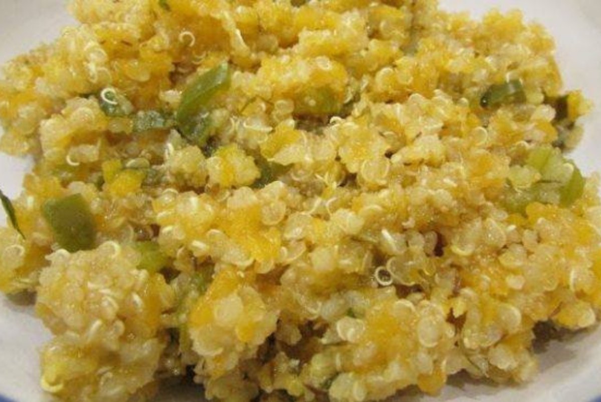 Quinoa y amaranto con calabaza (mi preferida)