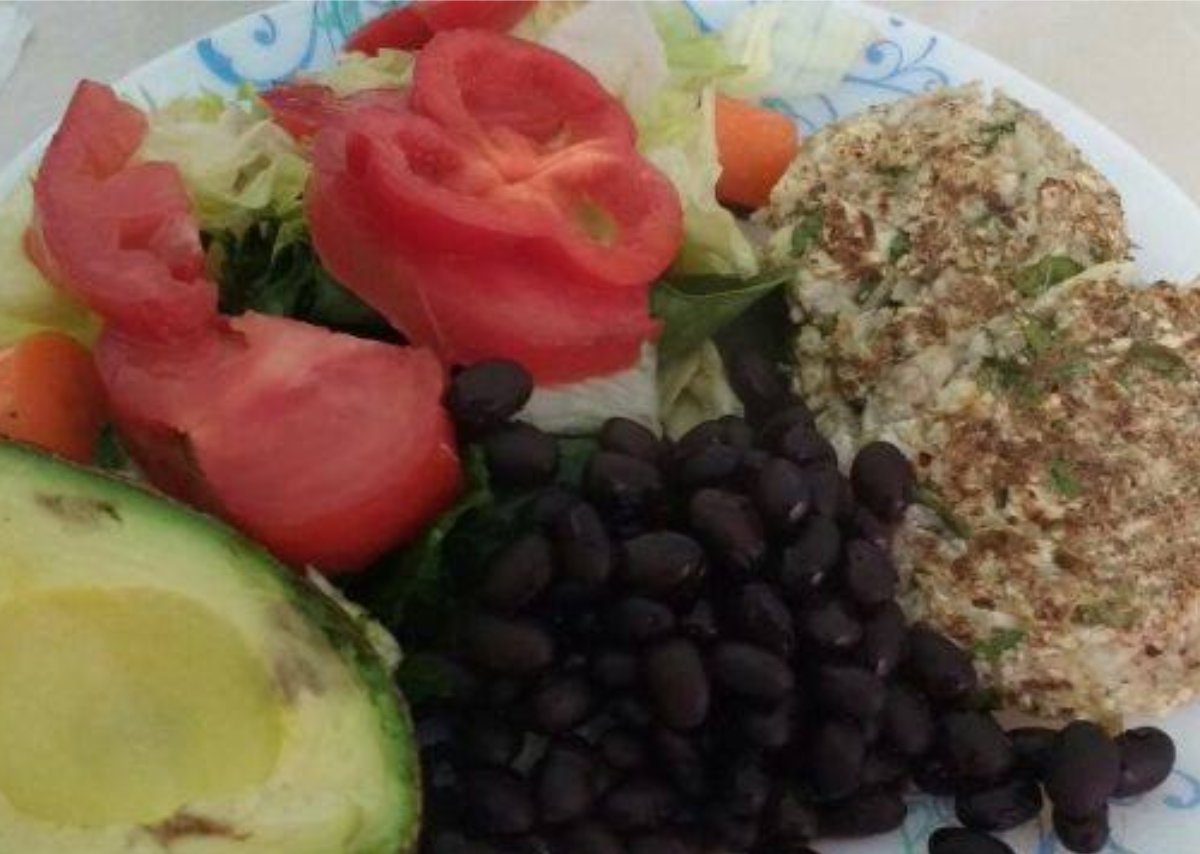 Hamburguesas de coliflor y avena