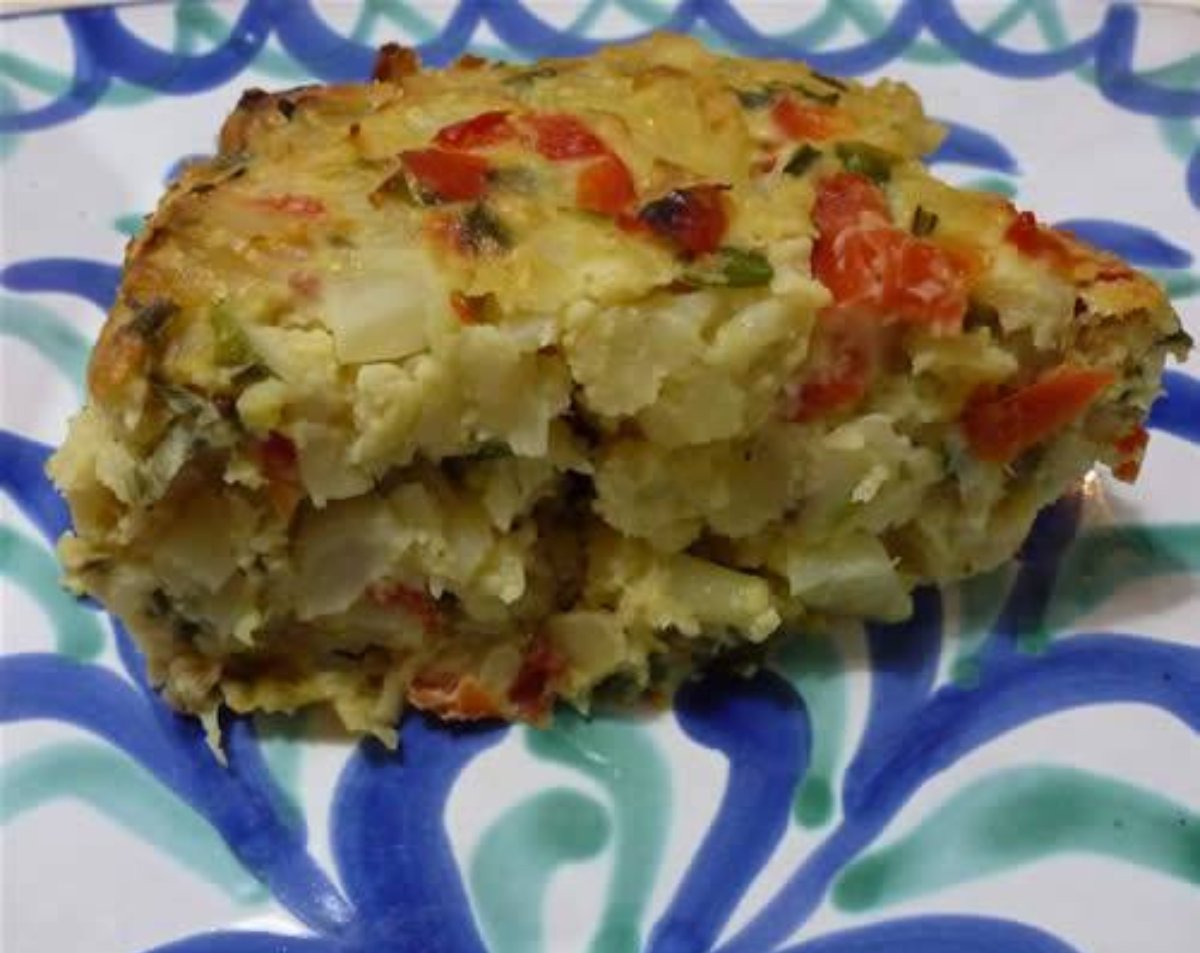 Budín de coliflor