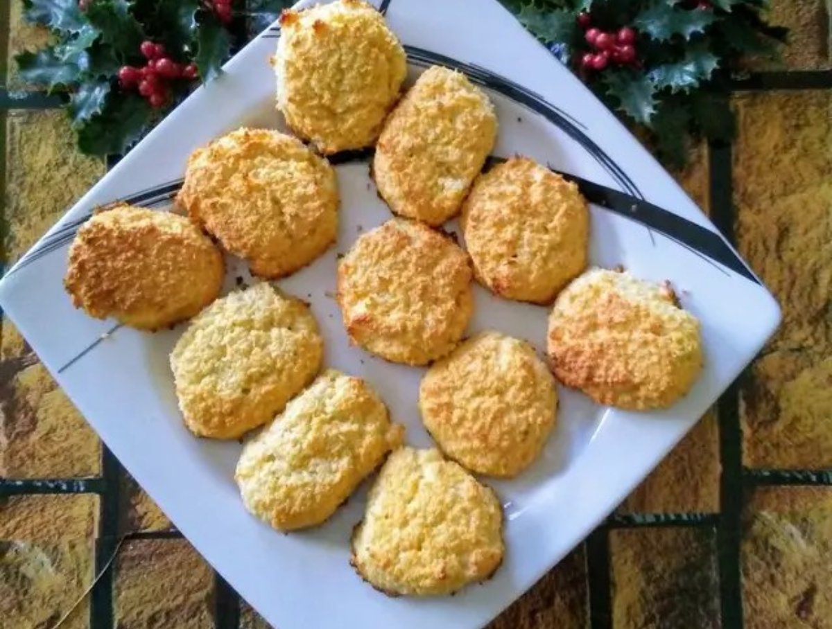 Galletas de coco sin harinas, sin azúcar