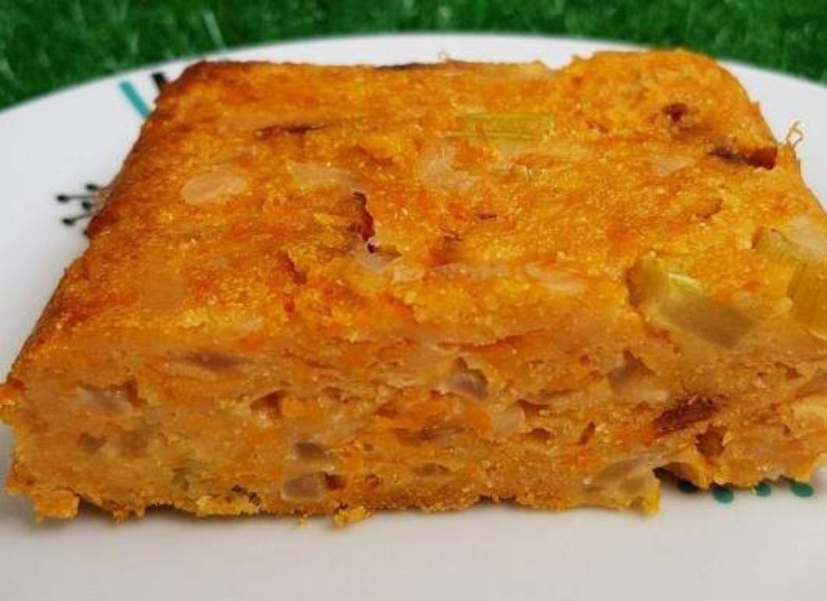 Pastel de calabaza salado vegano