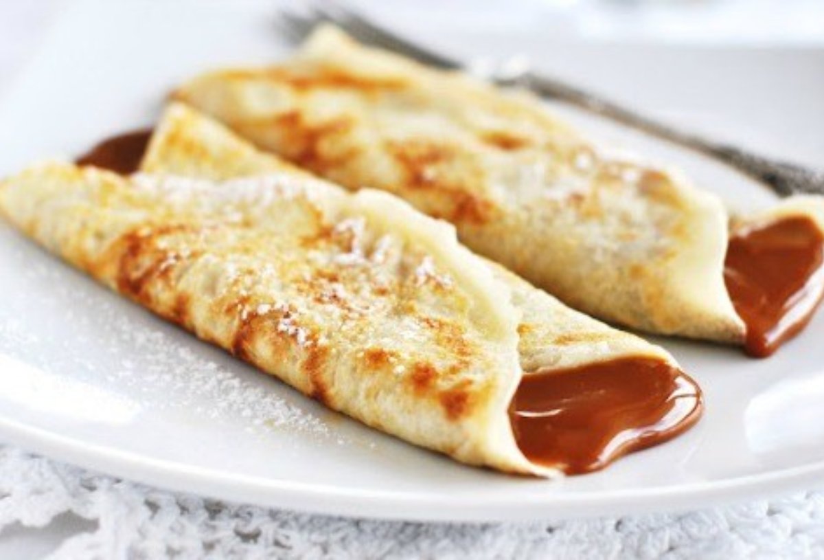 Crepes con Dulce de Leche libre de Gluten.