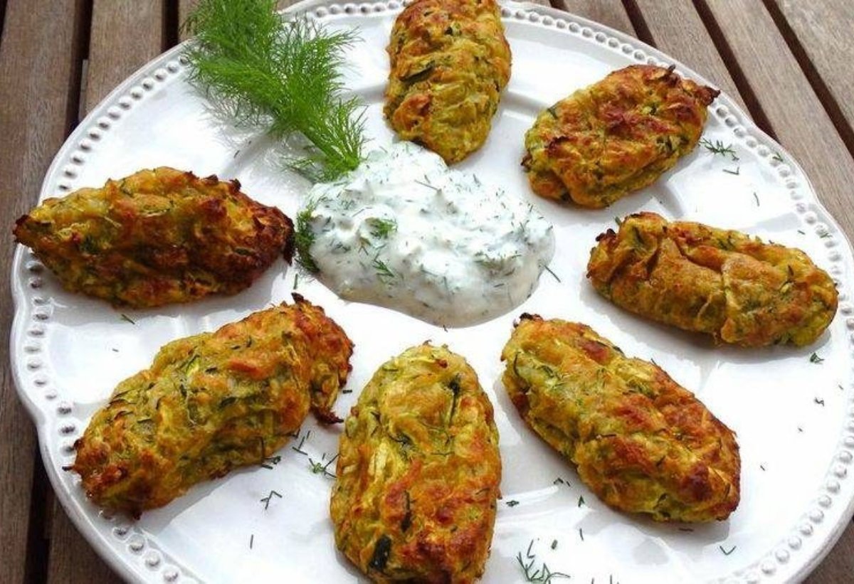 Quenelles de calabacín y queso