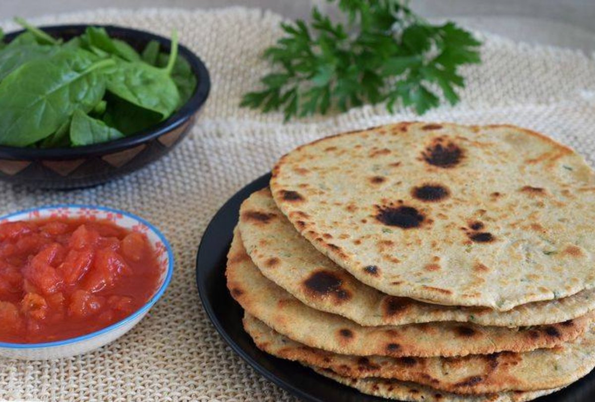 Chapati con harina de garbanzos(siempre salvadoras)