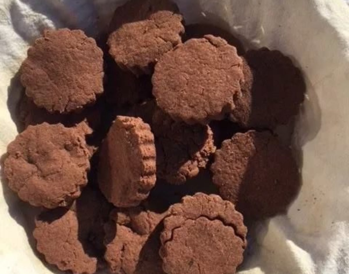 Galletas de trigo sarraceno con cacao y sin lácteos