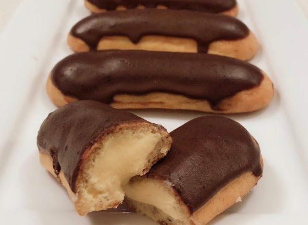 Eclairs cetogénicos bajos en carbohidratos