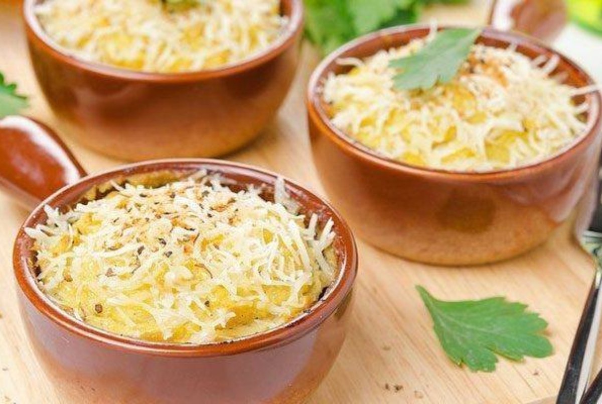 Coliflor gratinada con bechamel de puerros- apto diabeticos