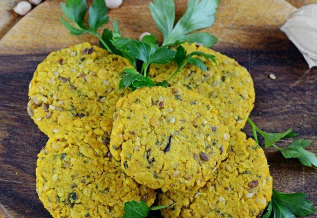 Milanesas de arroz integral y garbanzos