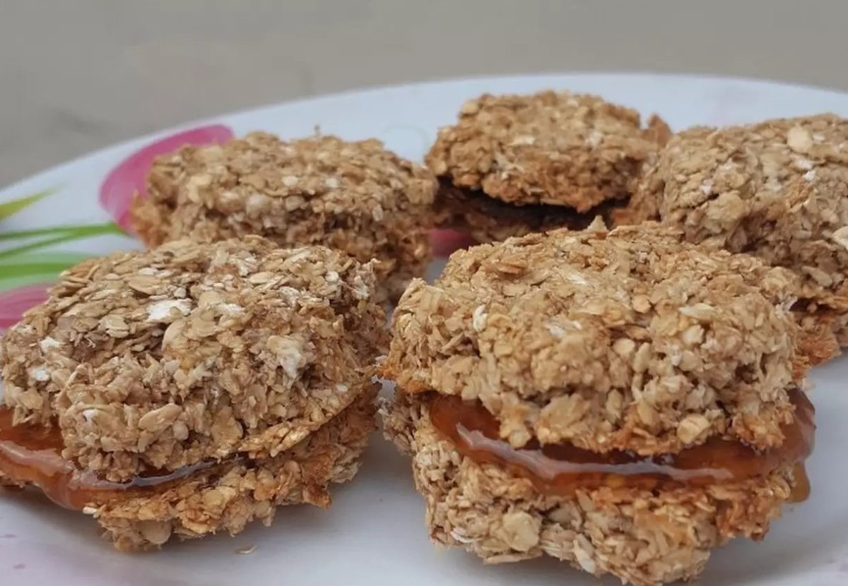 Alfajores de avena y miel