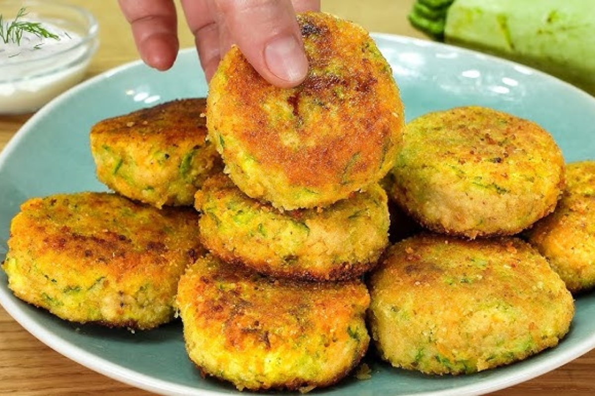 Tortitas de zanahoria y calabacín