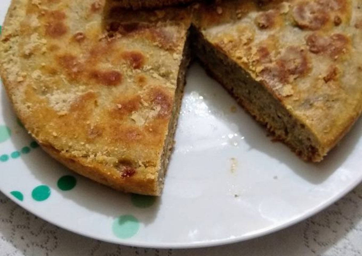 Mini cake de frutas y nueces sin horno