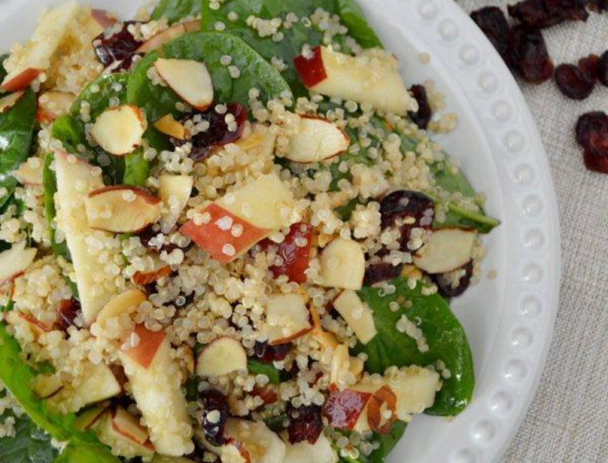 ENSALADA DE QUINOA CON ESPINACA