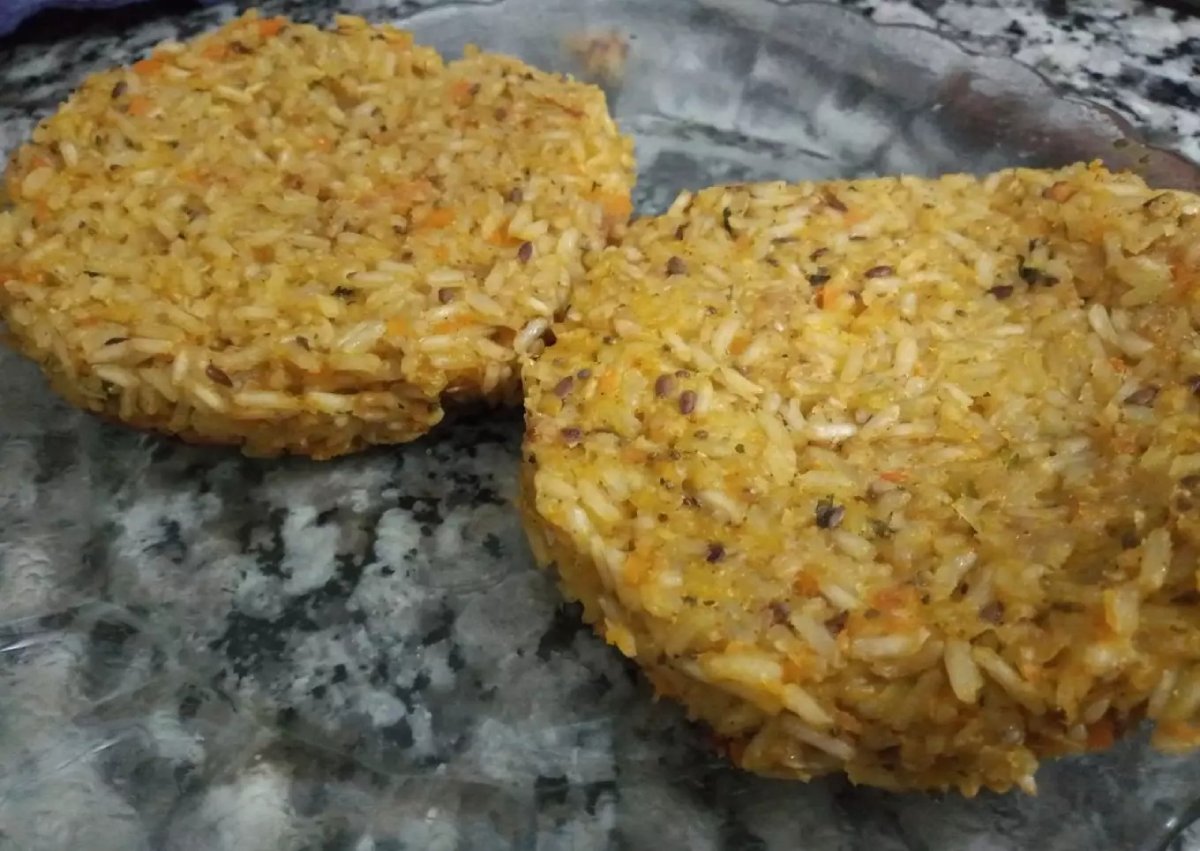 Hamburguesas de arroz integral y zapallo