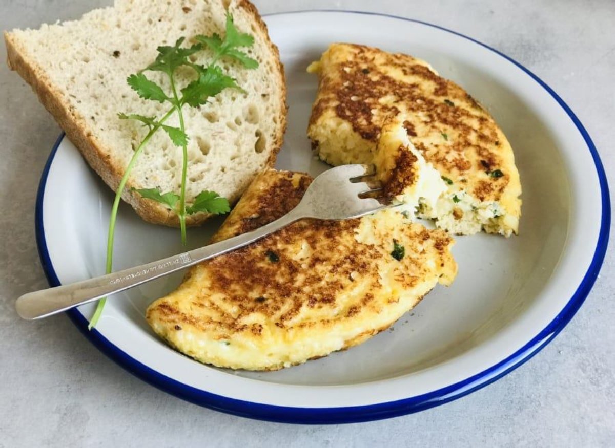 Tortilla de Coliflor y Queso.