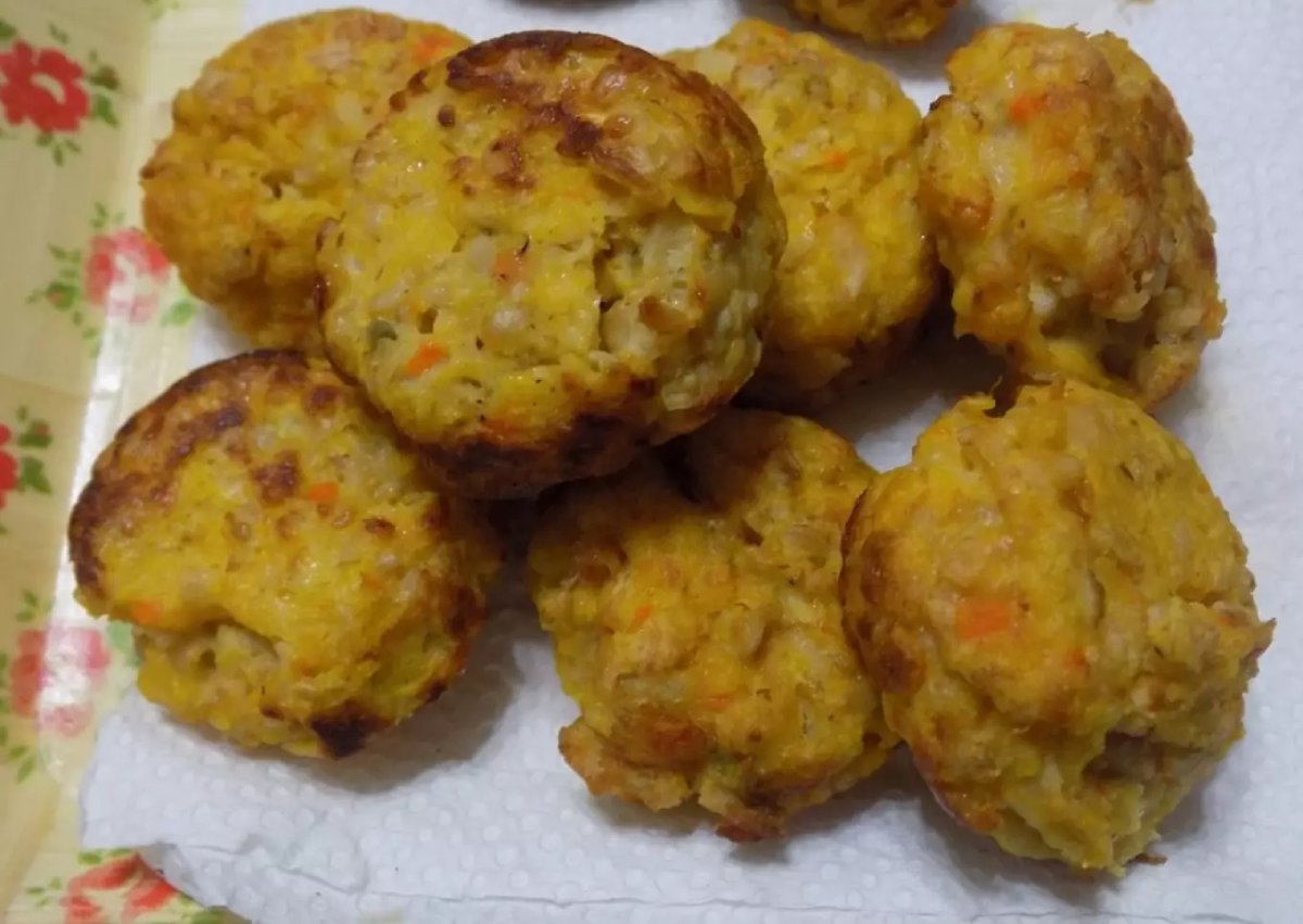 Bocaditos al horno de zapallo, avena, harina integral