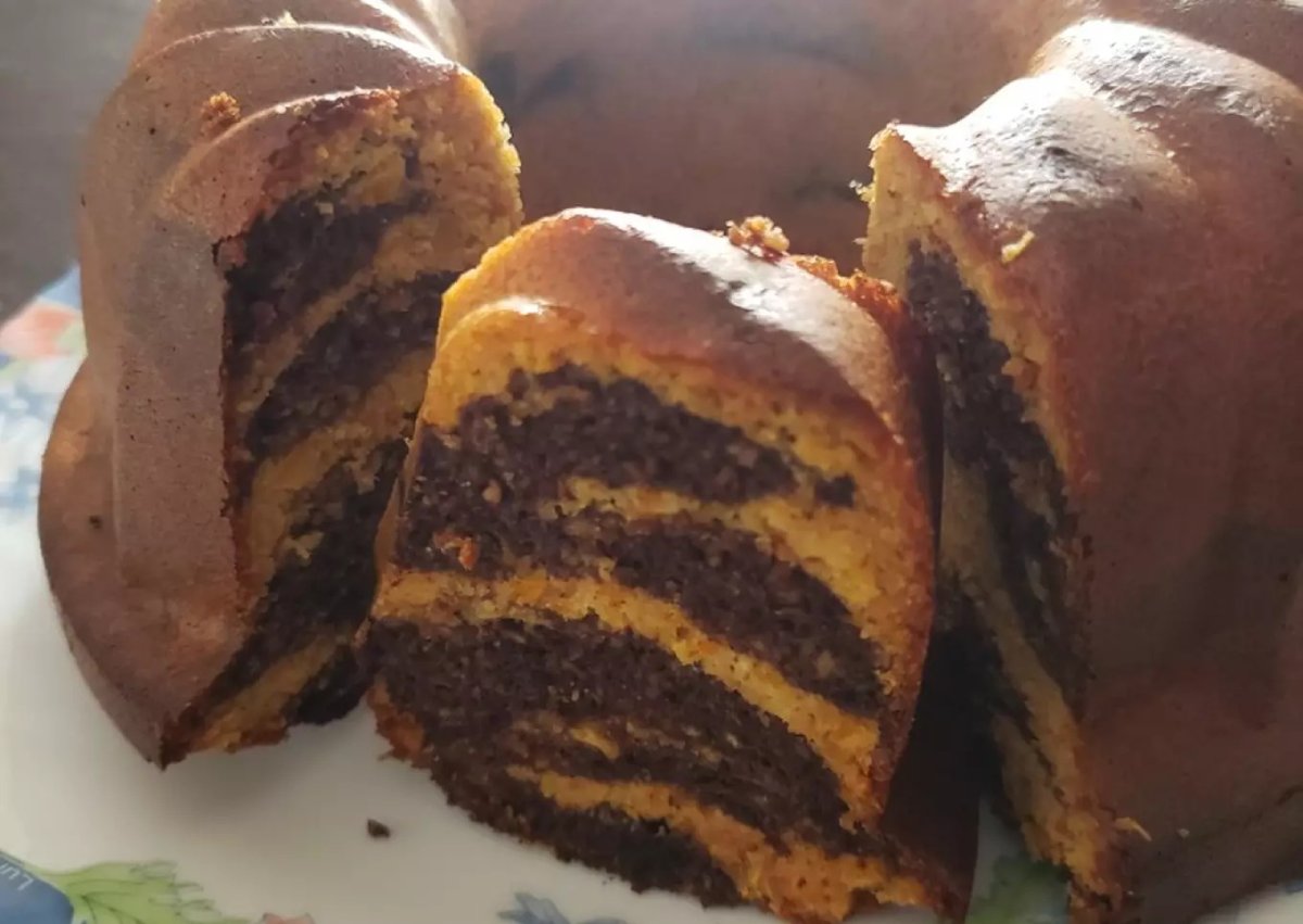 Torta de naranja marmolada low carb