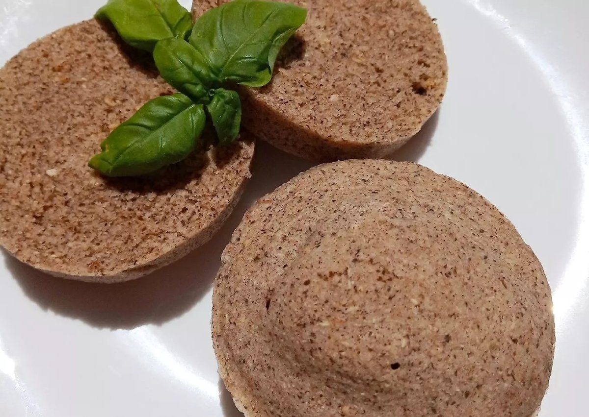 Pancito express de sarraceno a cucharadas: sin gluten y vegano