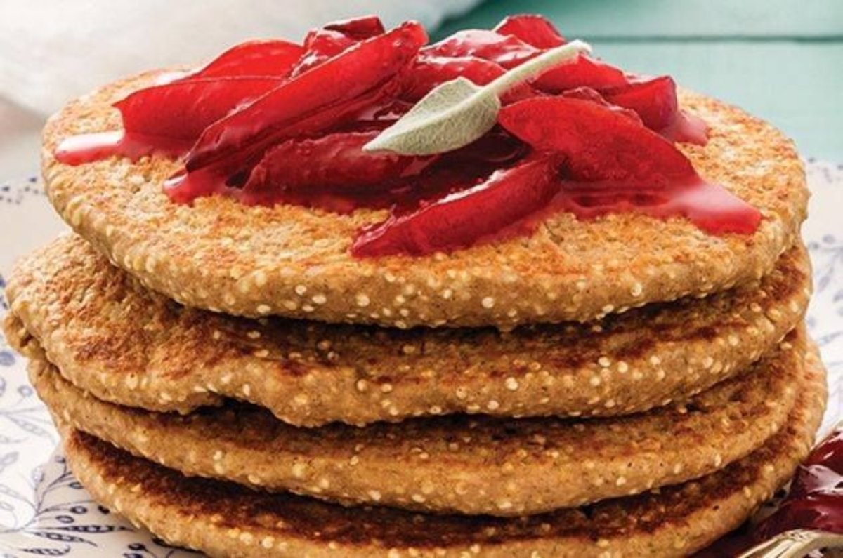 Hotcakes de quinoa y avena