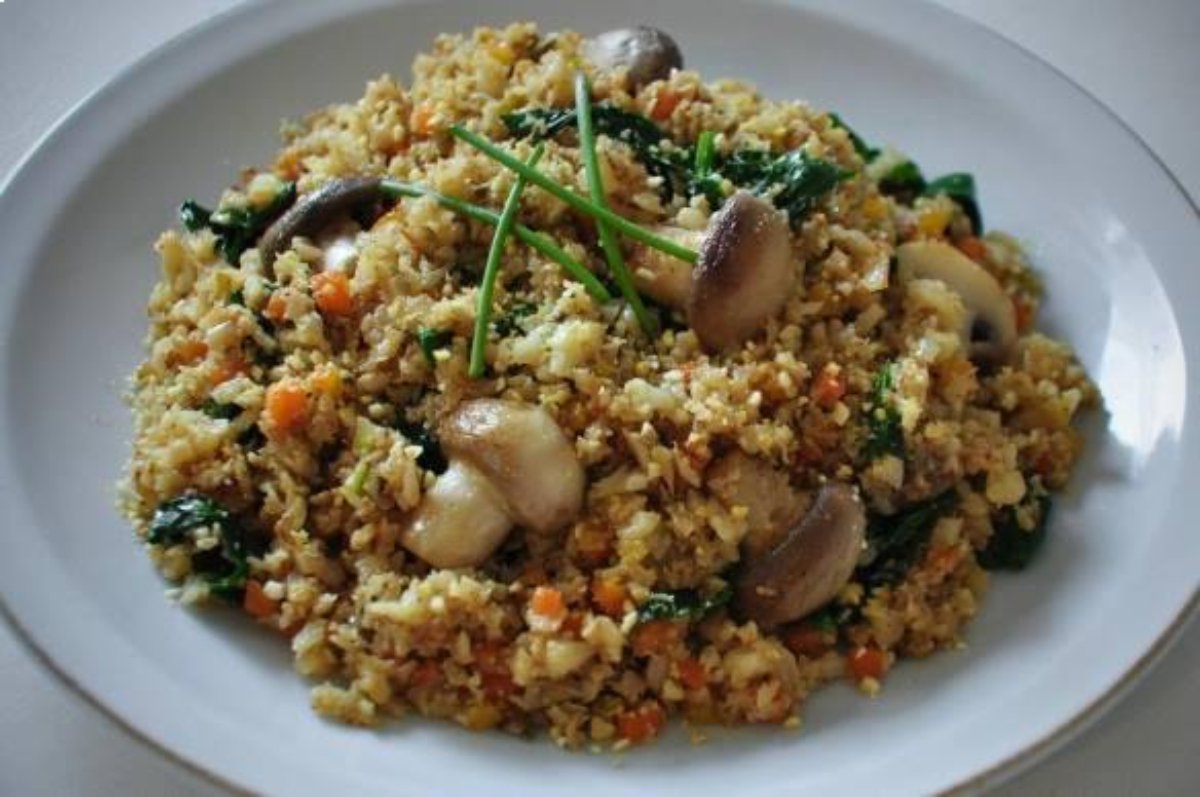 “Risotto” de arroz de coliflor