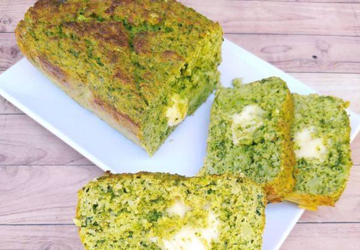 BUDIN DE BRÓCOLI RELLENO DE QUESO