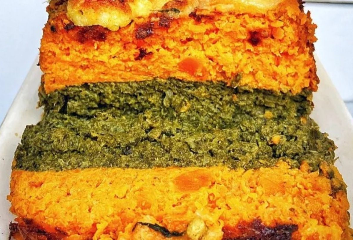 Budín bicolor sin gluten