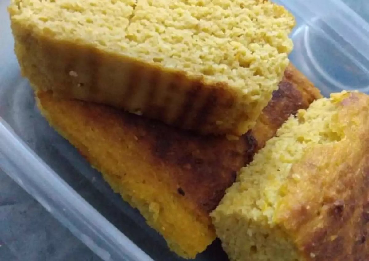 Budín de mandarina y coco rallado