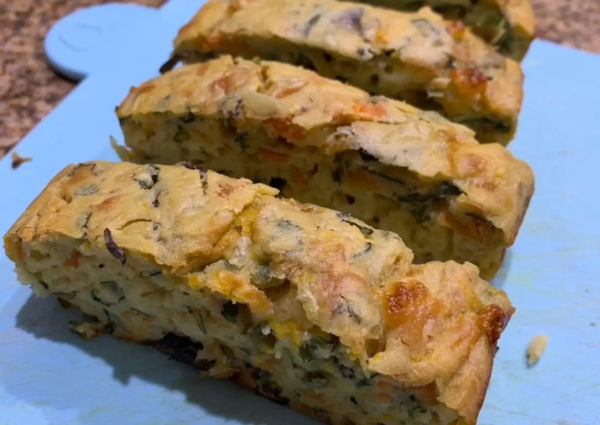 Budín de verduras Gluten Free.