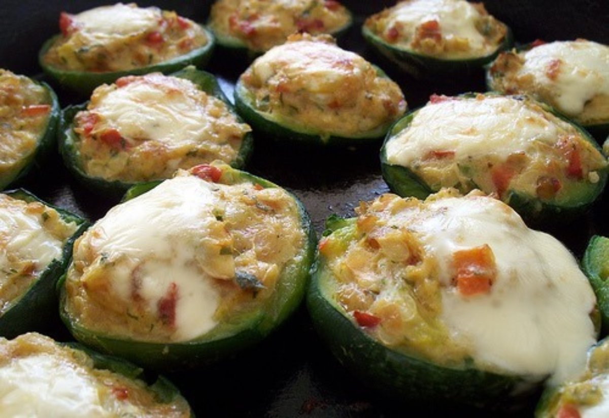 Zapallitos rellenos de quinoa