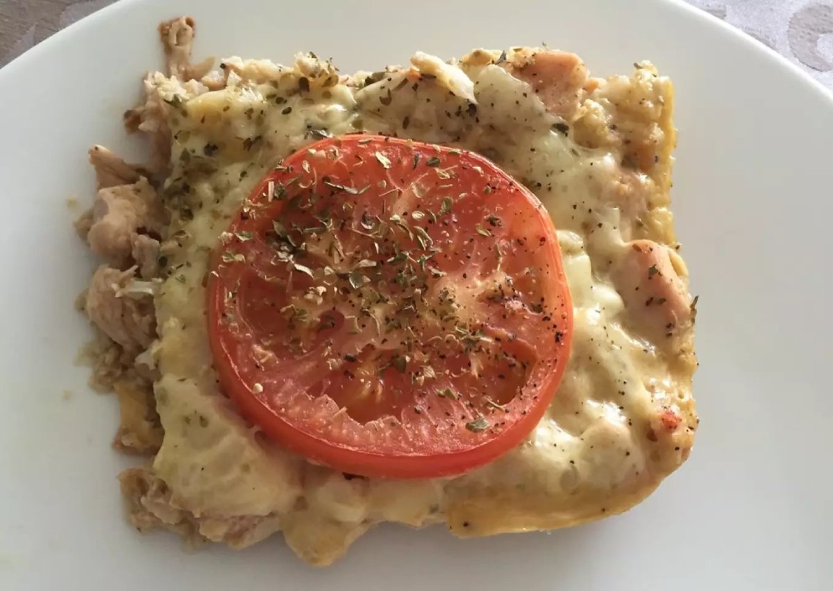 Soufflé de coliflor y pollo Light (sin harina, sin salsas)