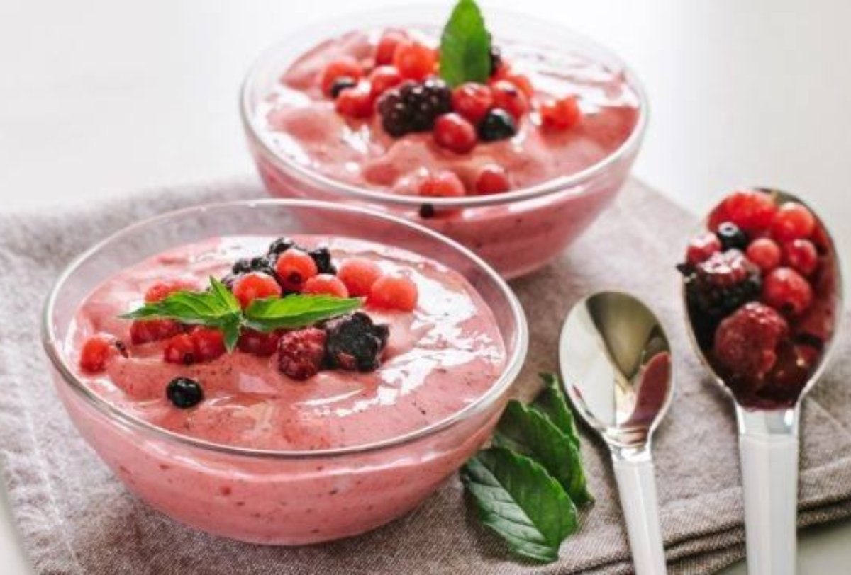 Mousse de frutas sin azúcar