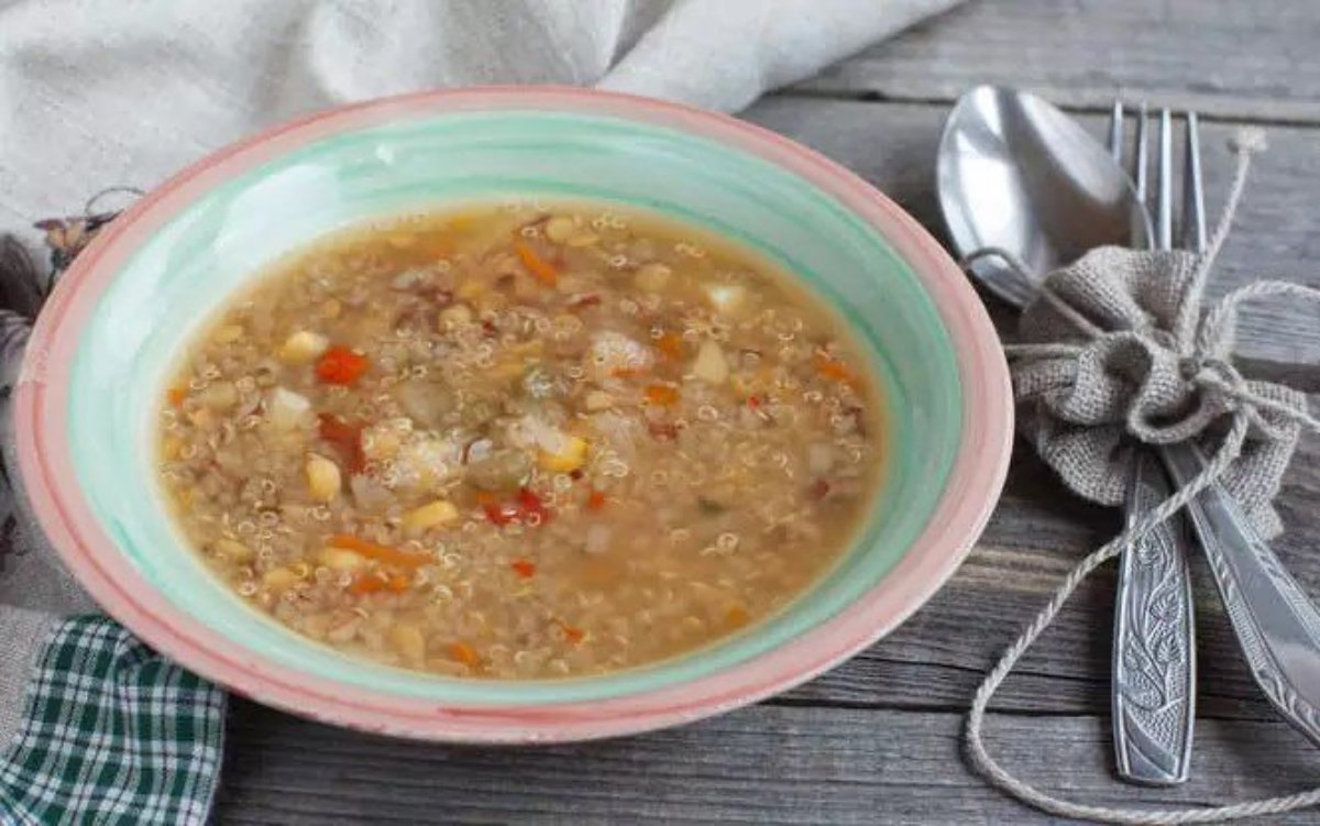 Sopa de quinoa