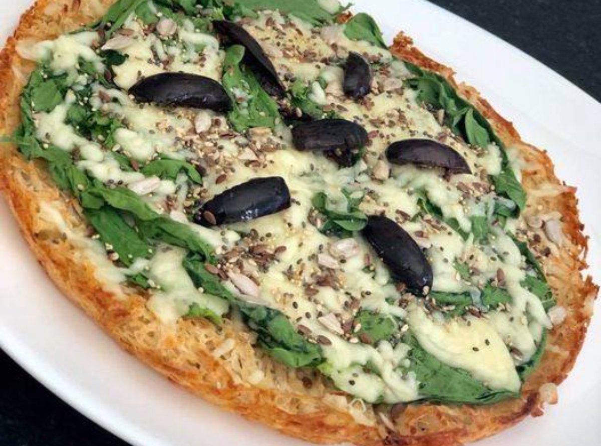 PIZZA CON MASA DE PAPA ROSTI