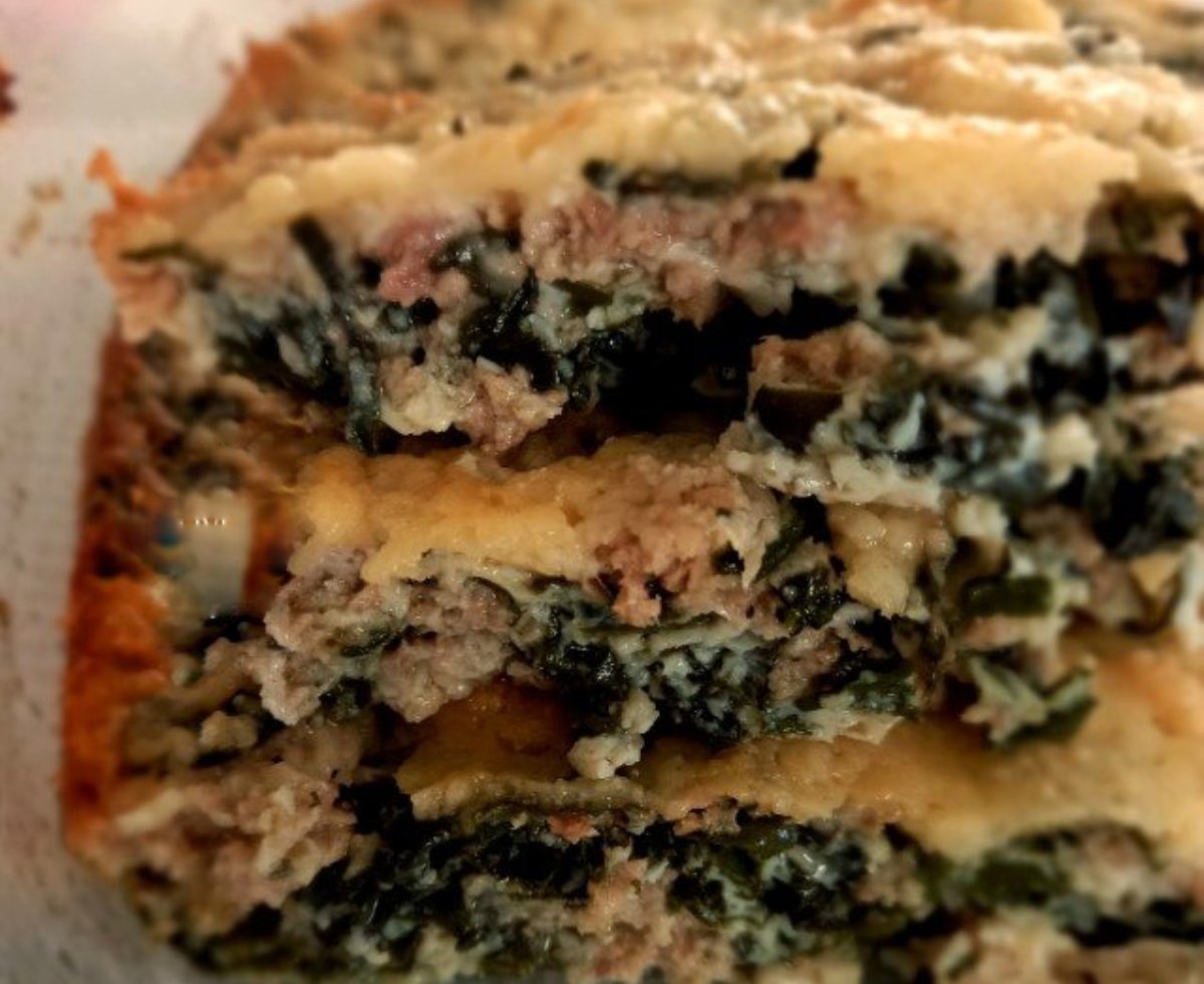 Bandeja de atún y espinacas