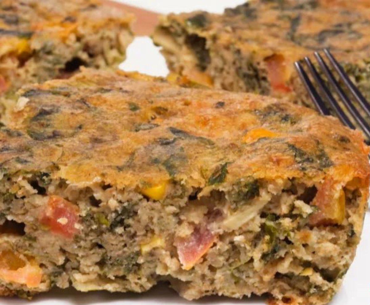 Pastel de avena salado: