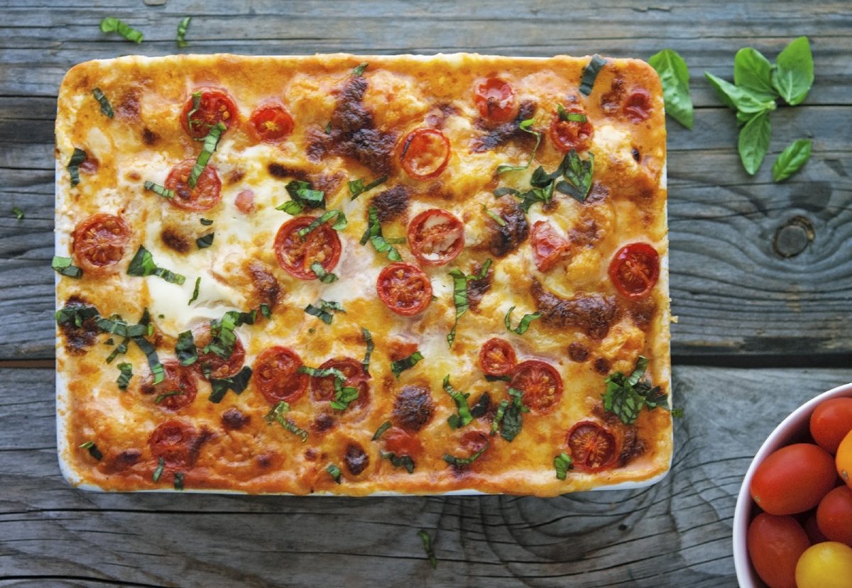 CAZUELA CREMOSA DE COLIFLOR CAPRESE