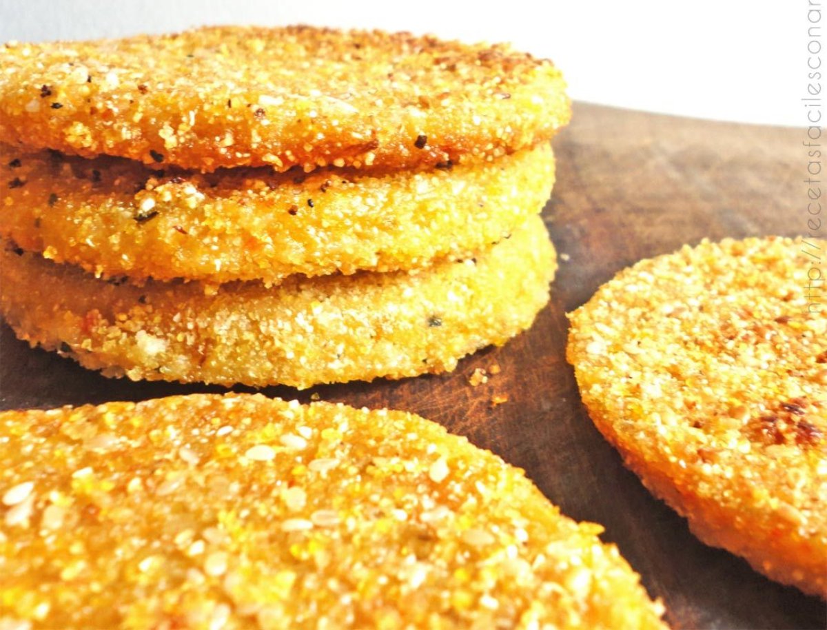 Milanesas vegetarianas /veganas de arroz integral (y sin gluten)