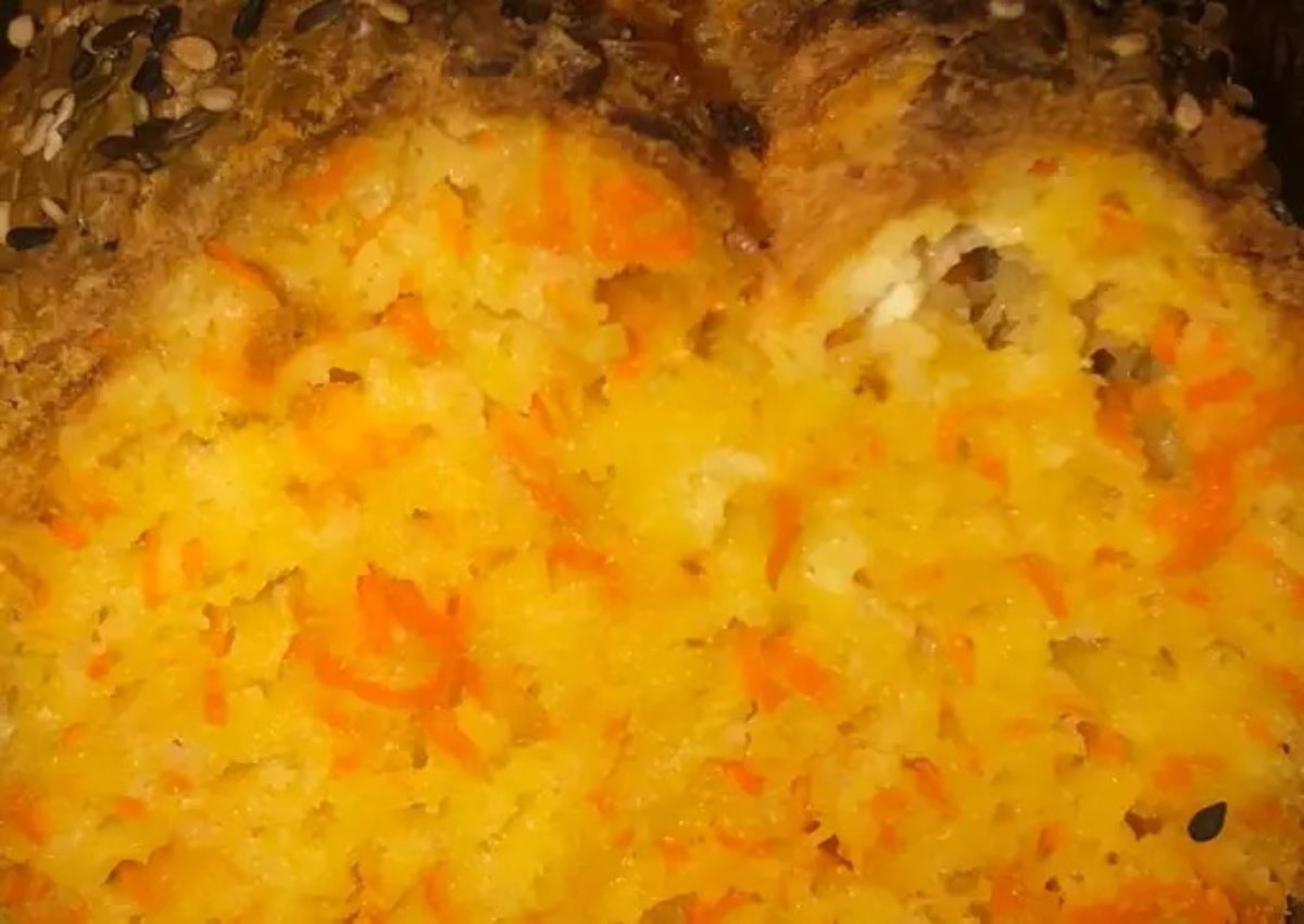 Budín de zanahoria salado