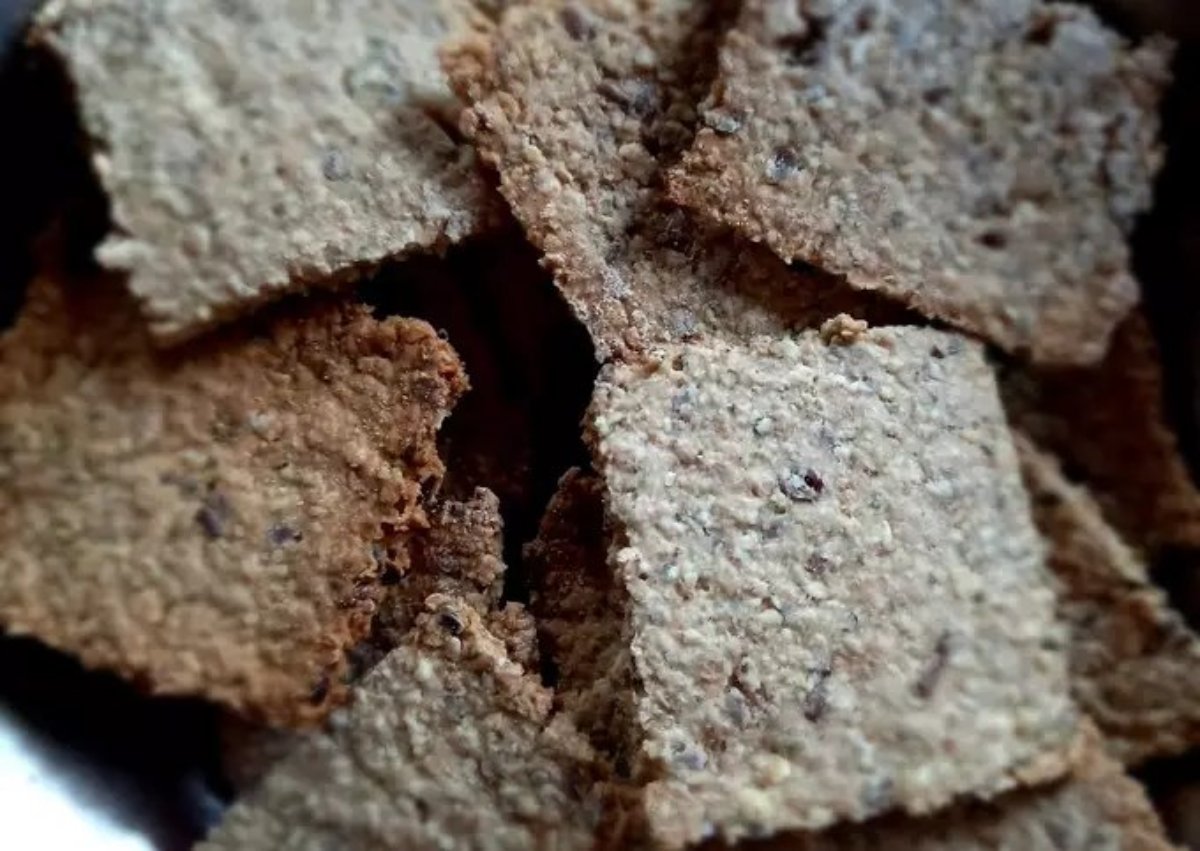 Crackers integrales con avena y semillas