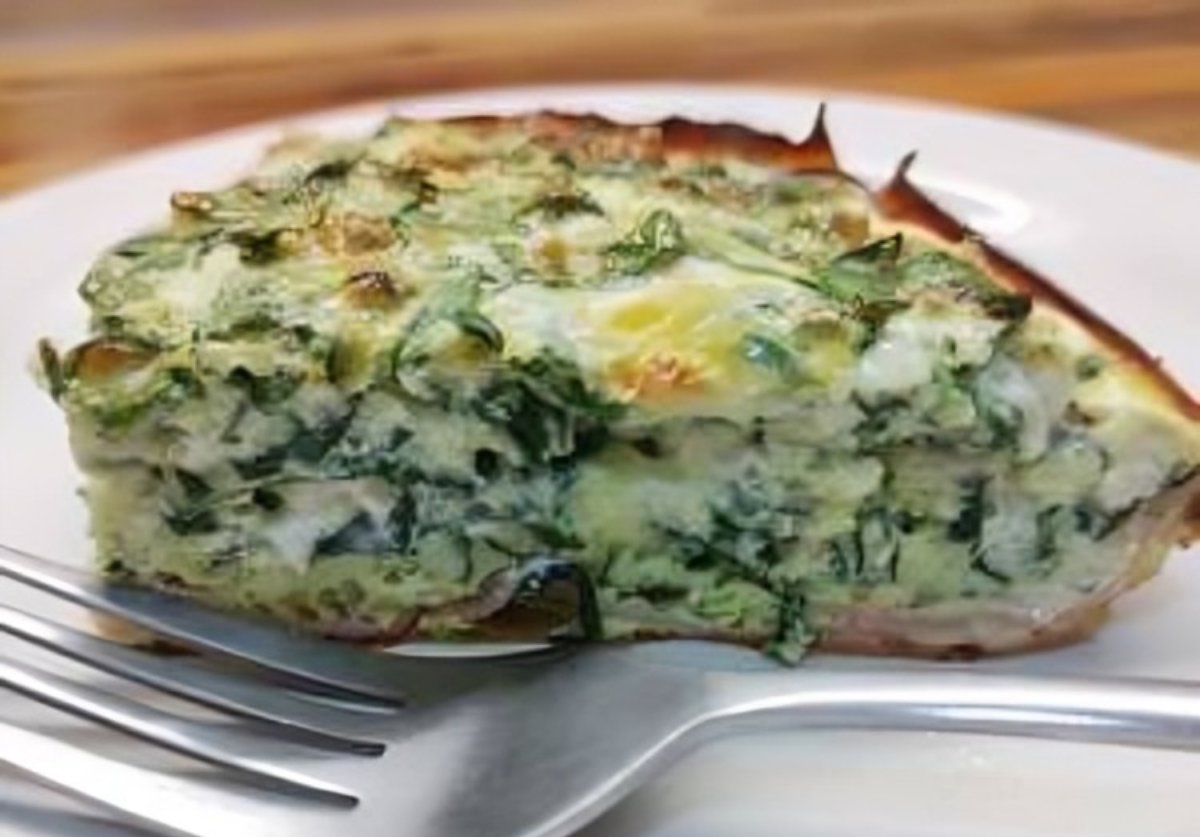 Tarta Keto De Espinacas.