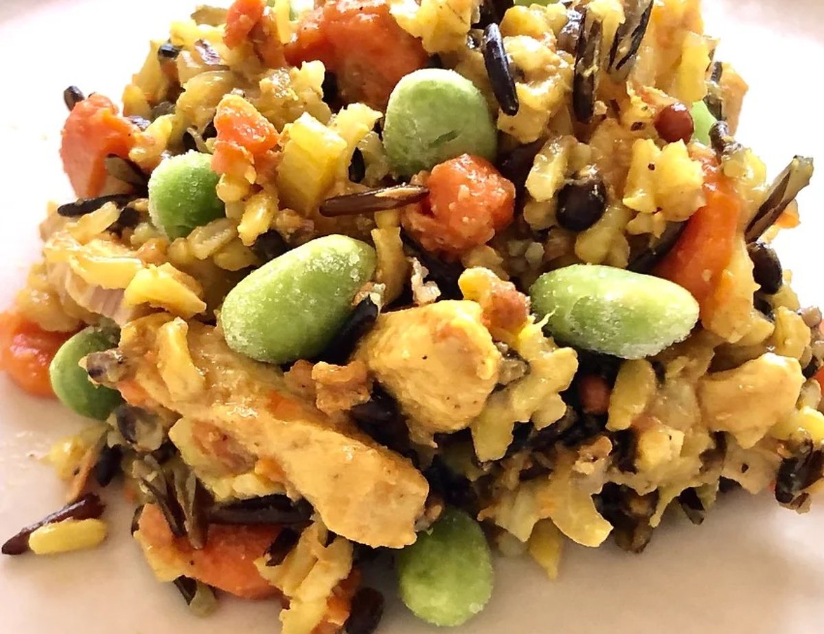 ARROZ CON POLLO Y VEGETALES