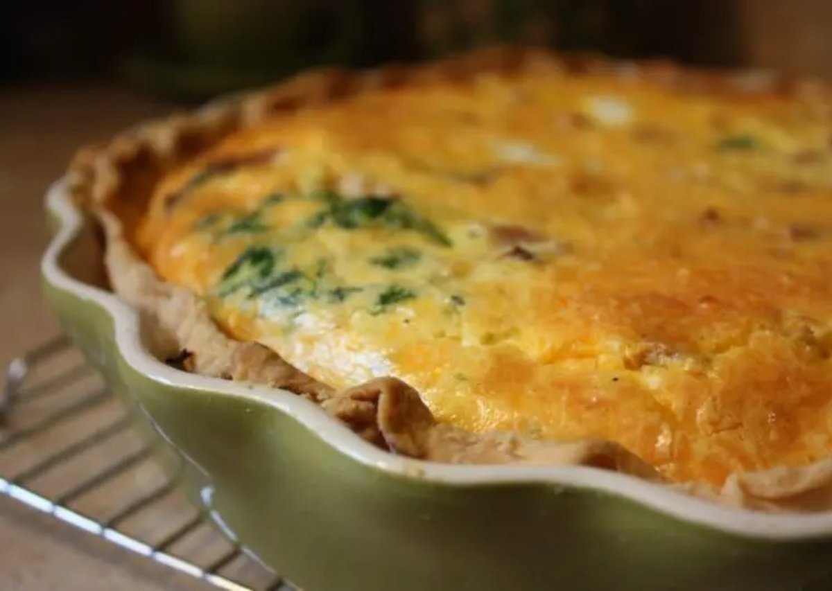 Pastel de calabacín y queso