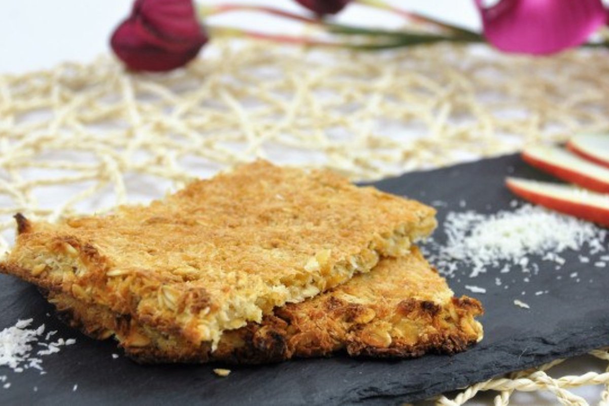 Delicias de coco y manzana