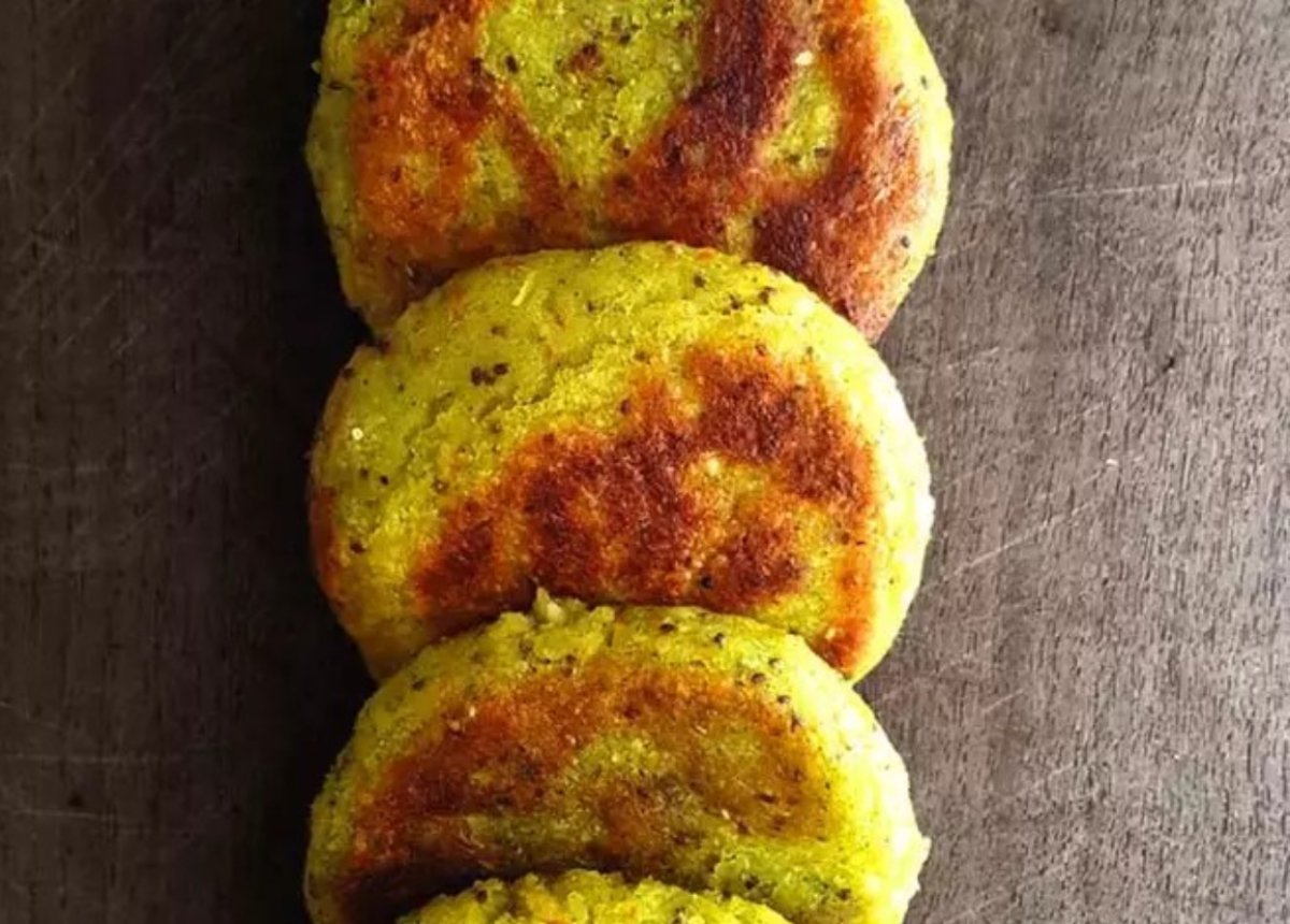 Hamburguesas vegetarianas de arroz y brócoli